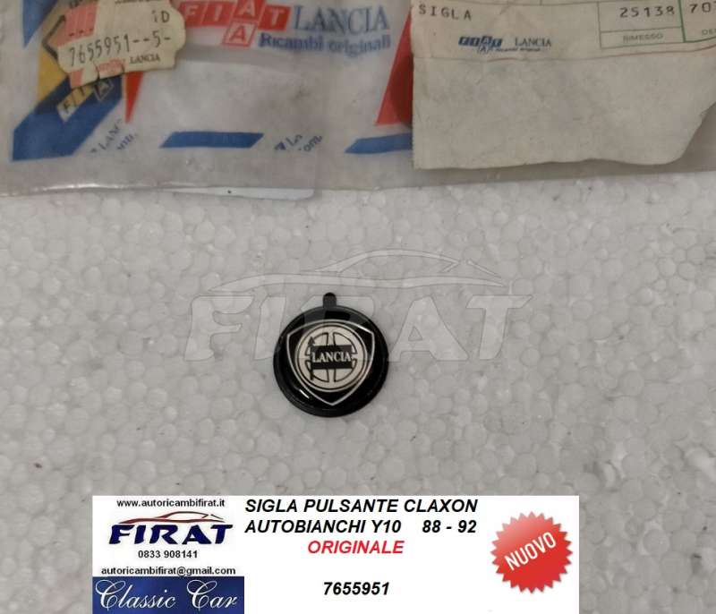 SIGLA PULSANTE CLAXON AUTOBIANCHI Y10 88 - 92 (7655951)